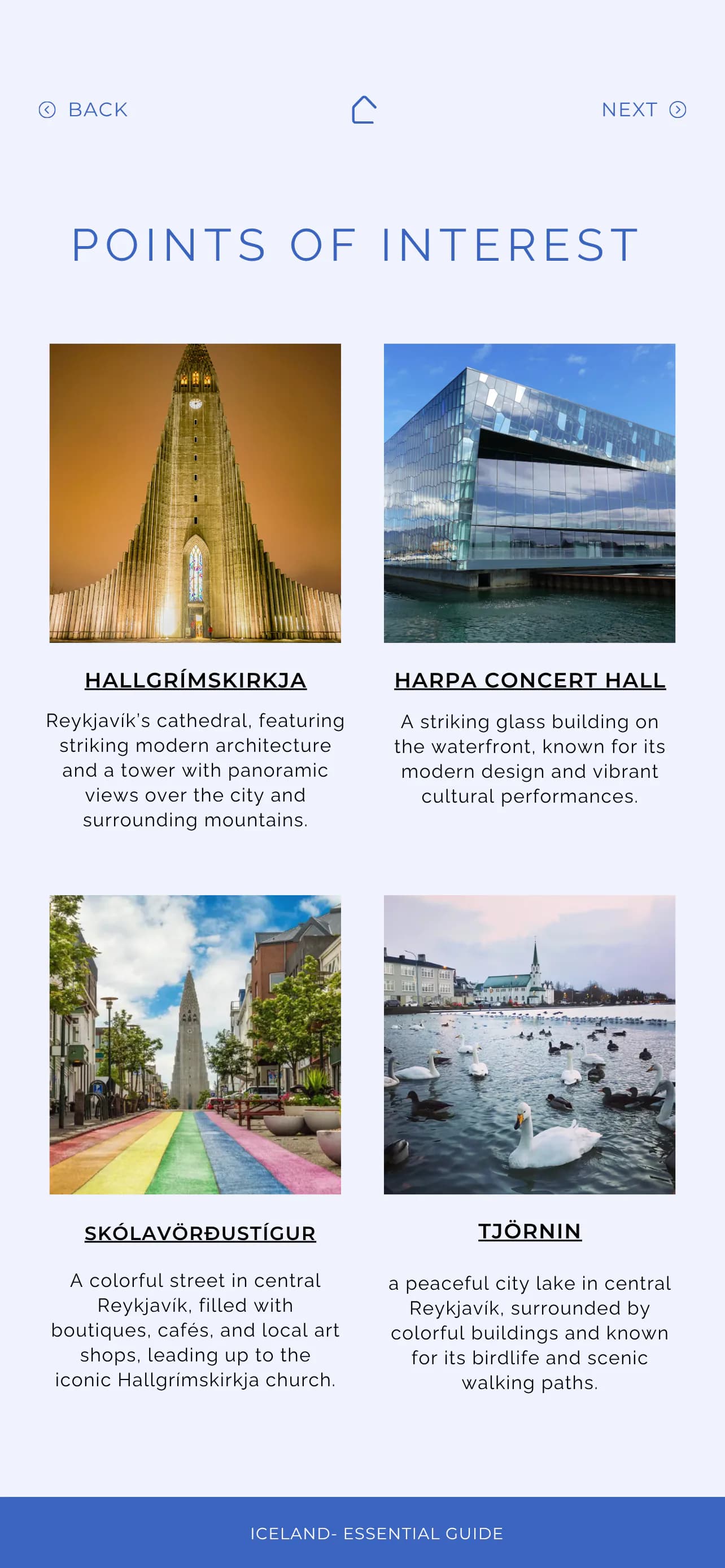 Islande · Aperçu page