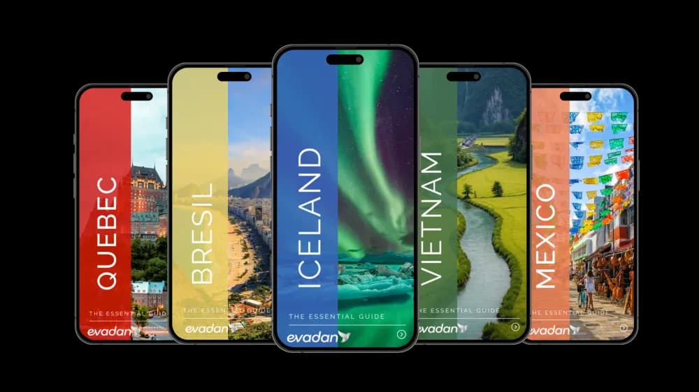 Les guides de voyage Evadan sur mobile
